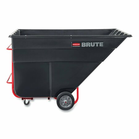 RUBBERMAID COMMERCIAL Rotomolded Tilt Truck, 504 gal, 2,300 lb Capacity, Plastic, Black FG104600BLA